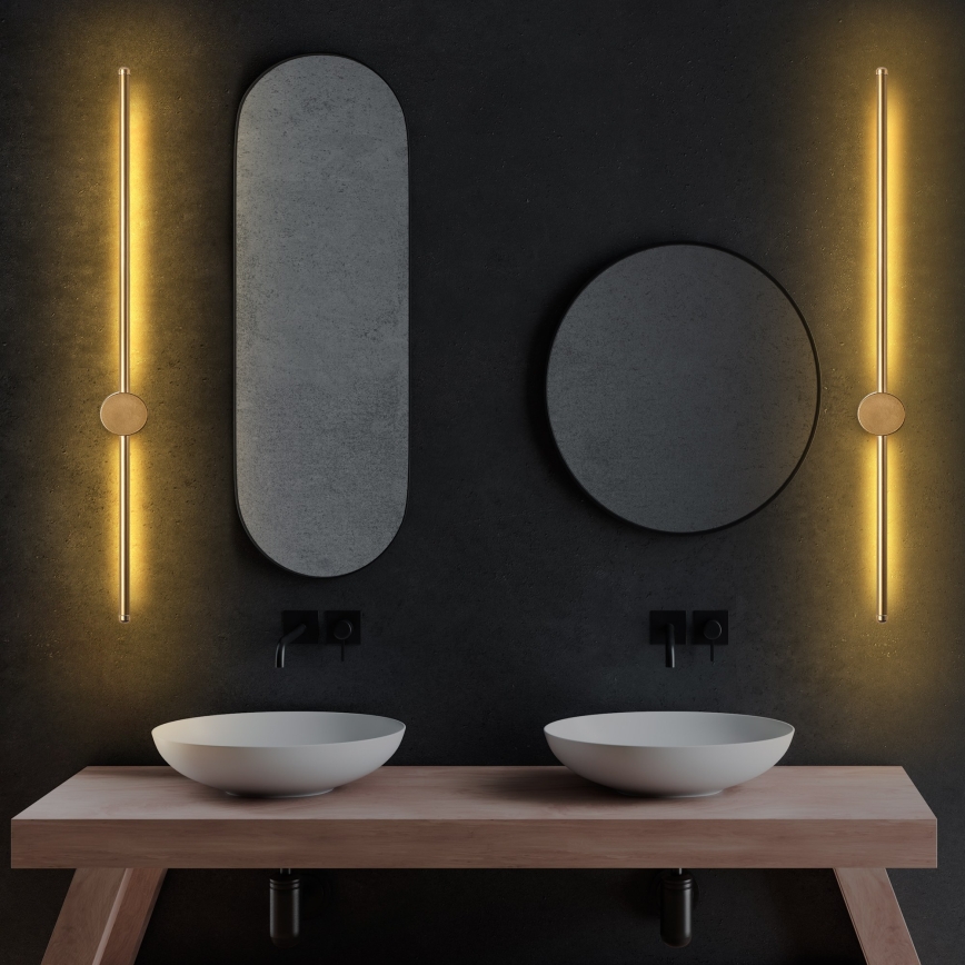 LED-vägglampa SWORD LED/13W/230V 3000K matt guld