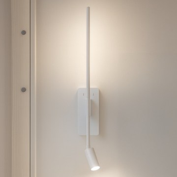 LED-vägglampa TORCH LED/6W/230V + LED/3W, vit