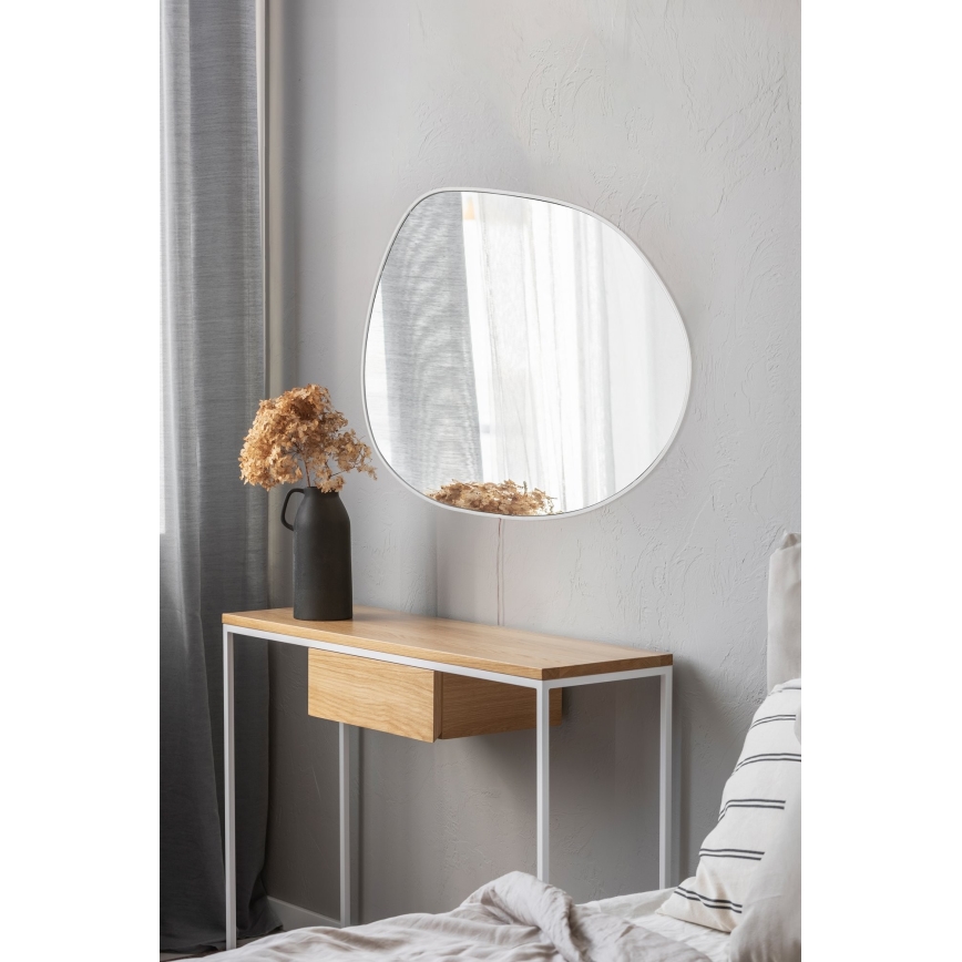 LED Väggspegel med belysning PIAGO 46x60 cm vit