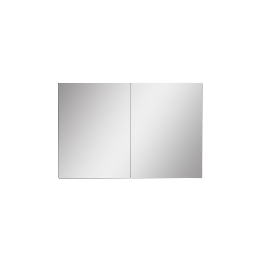 LED Väggspegel med belysning RECTANGULAR 80x60 cm vit