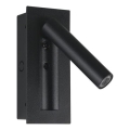 LED väggspot 2W/230V 3000K svart