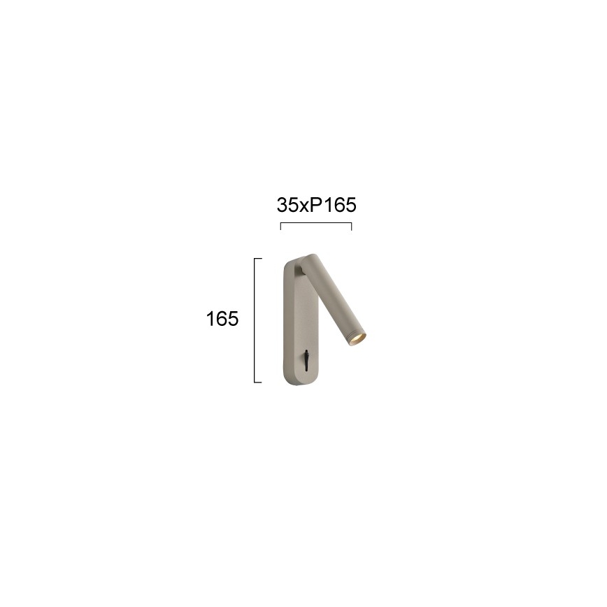 LED väggspot ABRIEL LED/6W/230V beige