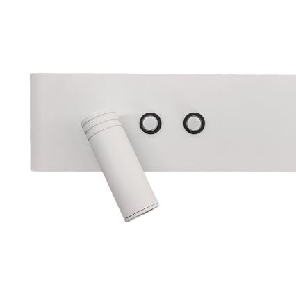 LED-väggspot RESORT LED/10W/230V + LED/3W, vit, vänster