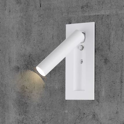 LED-väggspotlight 2W/230V 3000K vit