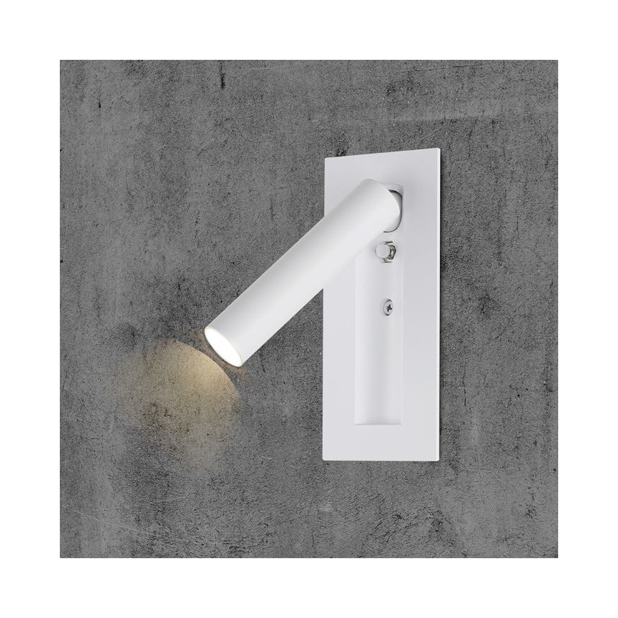 LED-väggspotlight 2W/230V 3000K vit