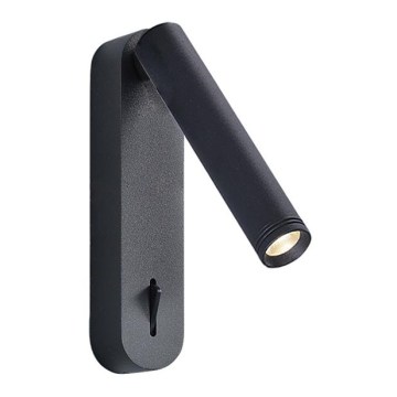 LED-väggspotlight ABRIEL LED/6W/230V, svart