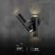 LED Utomhus wall flexible spotlight 2xLED/3W/230V 3000K IP44 svart