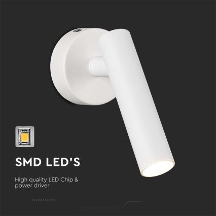 LED väggspotlight LED/2W/230V 4000K vit