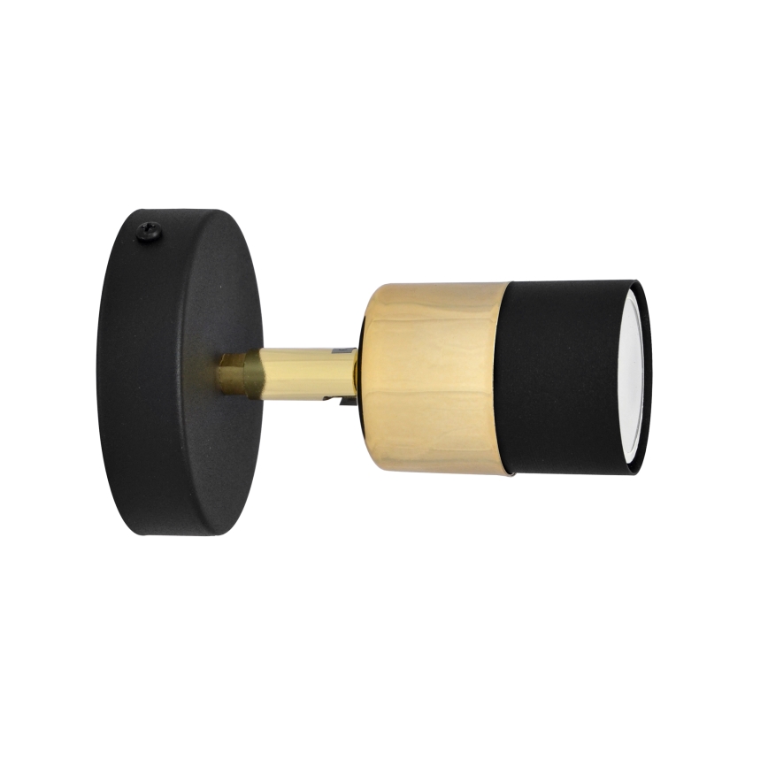 LED väggspotlight TUBSSON 1xGU10/4,8W/230V svart/guld