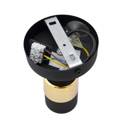 LED väggspotlight TUBSSON 1xGU10/4,8W/230V svart/guld