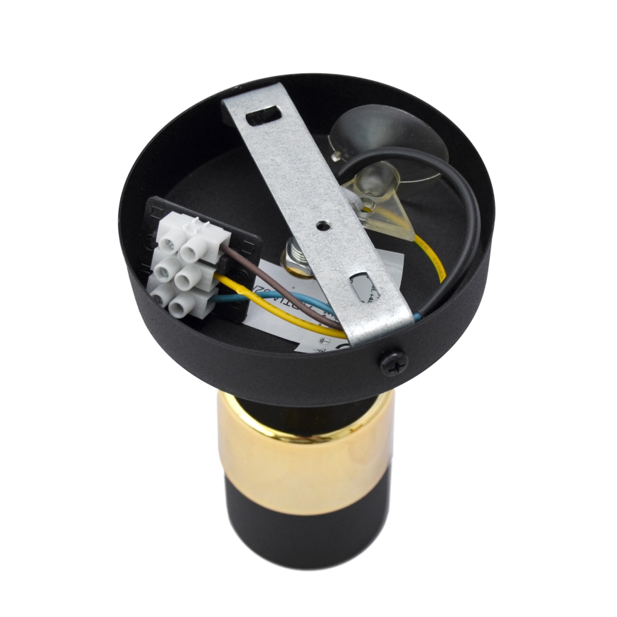 LED väggspotlight TUBSSON 1xGU10/4,8W/230V svart/guld