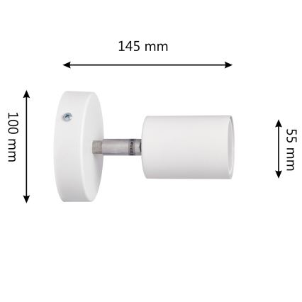 LED väggspotlight TUNE 1xGU10/4,8W/230V vit