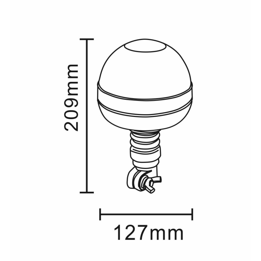 LED Varningsljus LED/12-24V IP66
