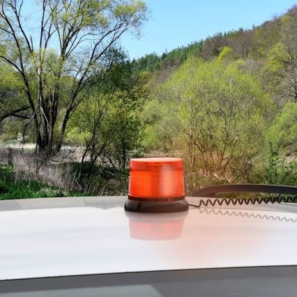 LED-varningsljus med magnetfäste LED/20W/12-24V orange