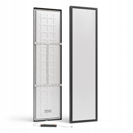 LED ytmonterad panel LED/60W/230V 30x120 cm svart