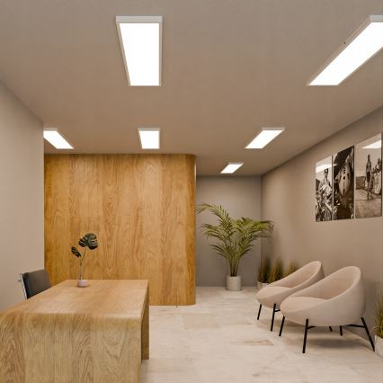 LED ytmonterad panel LED/60W/230V 30x120 cm vit