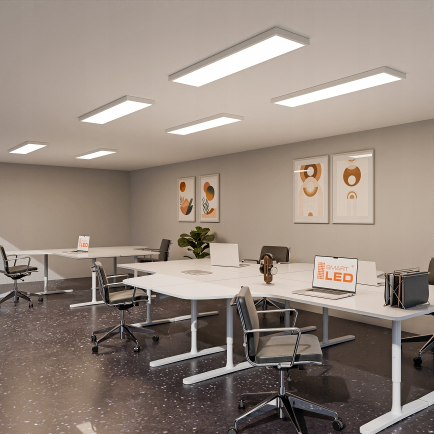 LED ytmonterad panel LED/60W/230V 30x120 cm vit