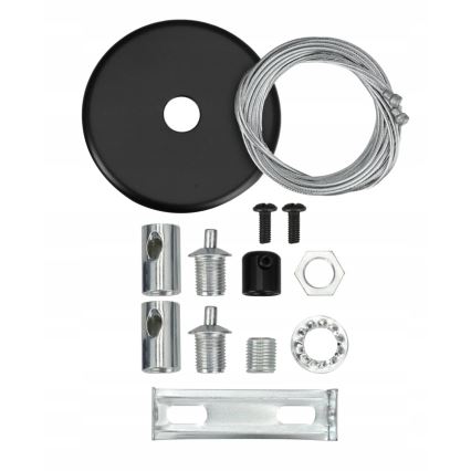 LED ytmonterad/pendel på kabel LED/44W/230V 3000K 120 cm svart