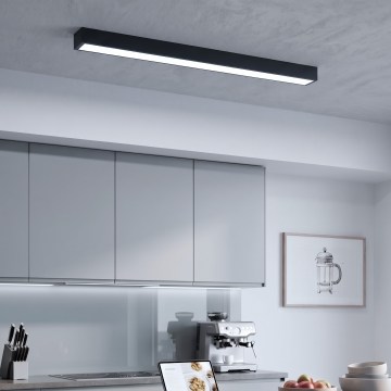 LED ytmonterad/pendel på kabel LED/44W/230V 6000K 120 cm svart