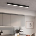 LED ytmonterad/pendel på vajer LED/44W/230V 4000K 120 cm svart