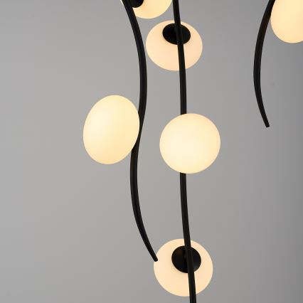 LED ytmonterad taklampa GELA 18xLED/3W/230V 3000K svart