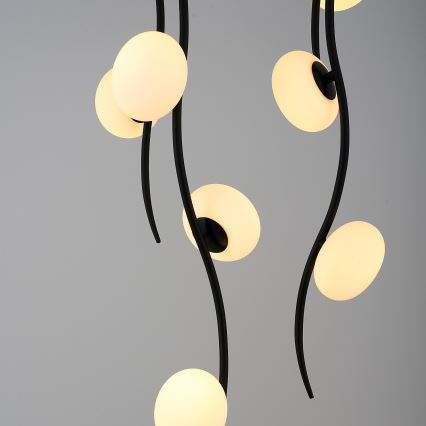 LED ytmonterad taklampa GELA 18xLED/3W/230V 3000K svart