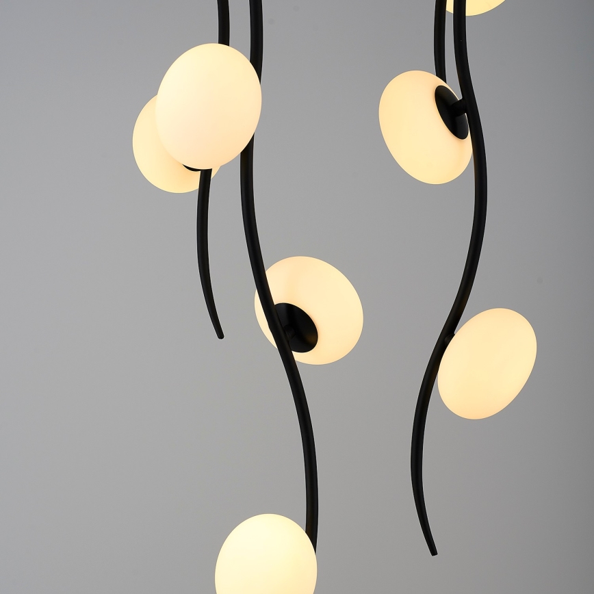 LED ytmonterad taklampa GELA 18xLED/3W/230V 3000K svart