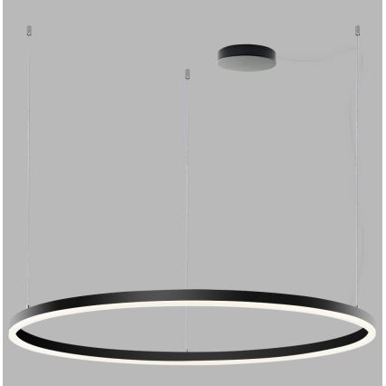 LED2 - LED Dimbart taklampa SATURN LED/80W/230V Ø 100 cm svart