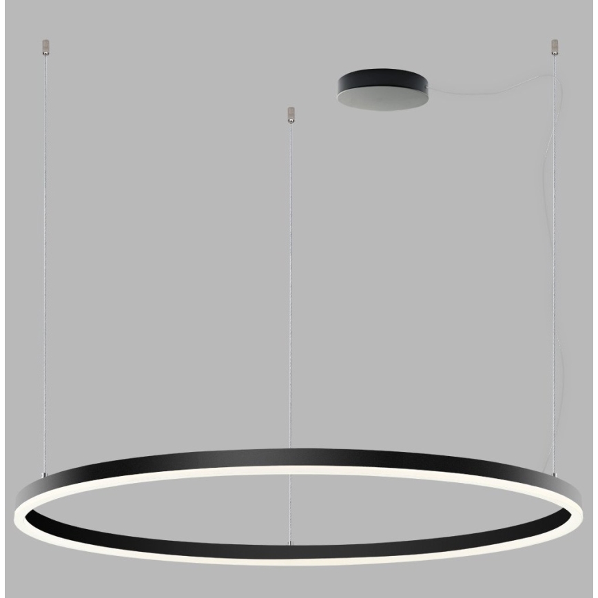 LED2 - LED Dimbart taklampa SATURN LED/80W/230V Ø 100 cm svart