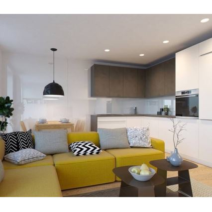 LED2 - LED Dimbart badrumsinfällt takarmatur ZETA LED/10W/230V 3000K IP44