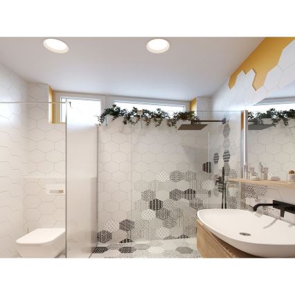 LED2 - LED hängande taklampa för badrum ZETA LED/25W/230V 3000K IP44