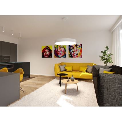 LED2 - LED Ljuskrona med snöre MONO LED/60W/230V 3000/4000K vit