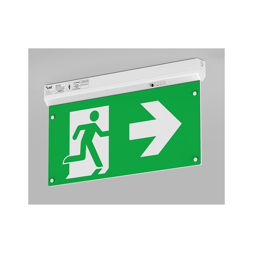 LED2 - LED nödbelysning SAFE ALL LED/2W/3,6V 6000K IP40