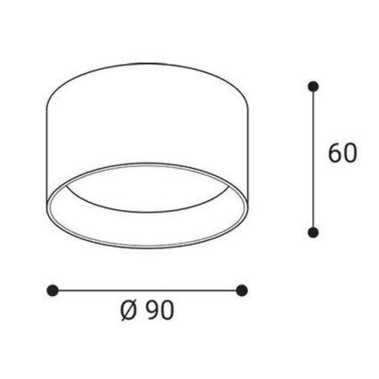 LED2 - LED-spotlampa ZETA ON LED/8W/230V 3000/3500/4000K Ø 9 cm svart
