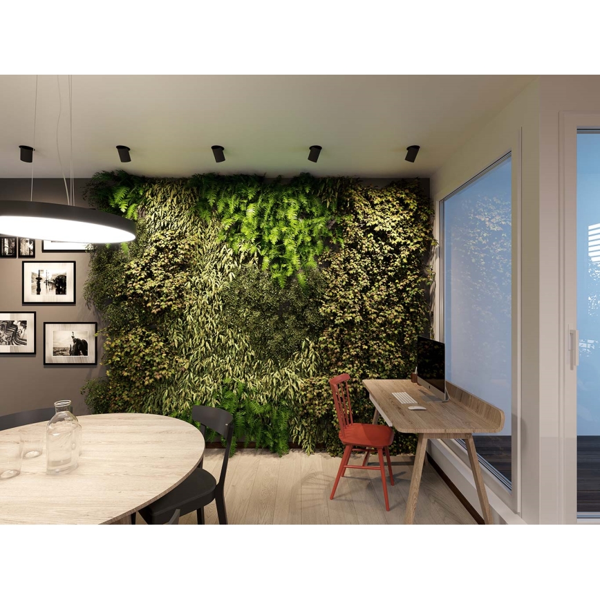 LED2 - LED suspended tak belysning HIDE LED/20W/230V CRI 90 svart