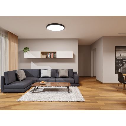 LED2 - LED-takarmatur MONO SLIM LED/60W/230V 3000K/4000K Ø 60 cm svart