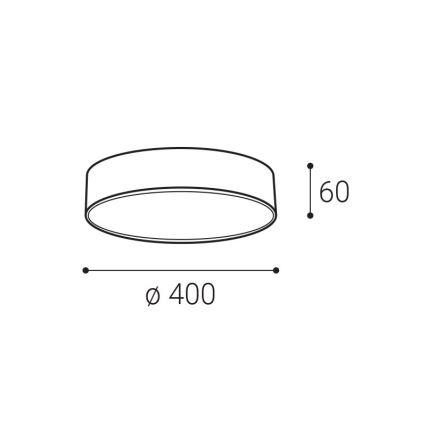 LED2 - LED taklampa MONO LED/30W/230V 3000K/4000K svart