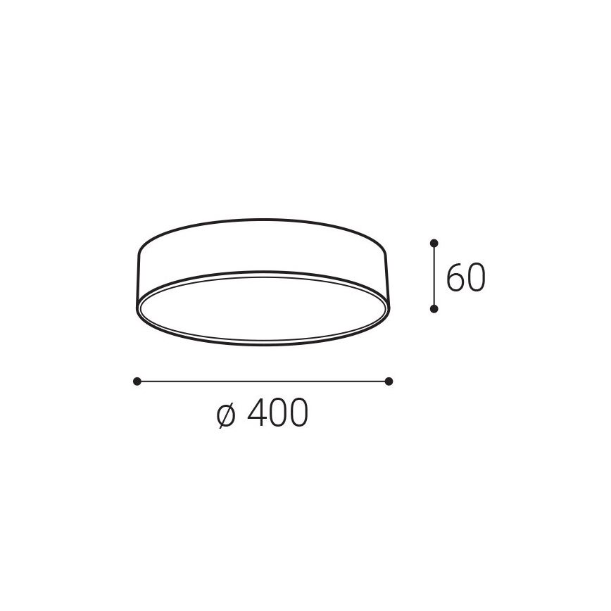 LED2 - LED taklampa MONO LED/30W/230V 3000K/4000K svart