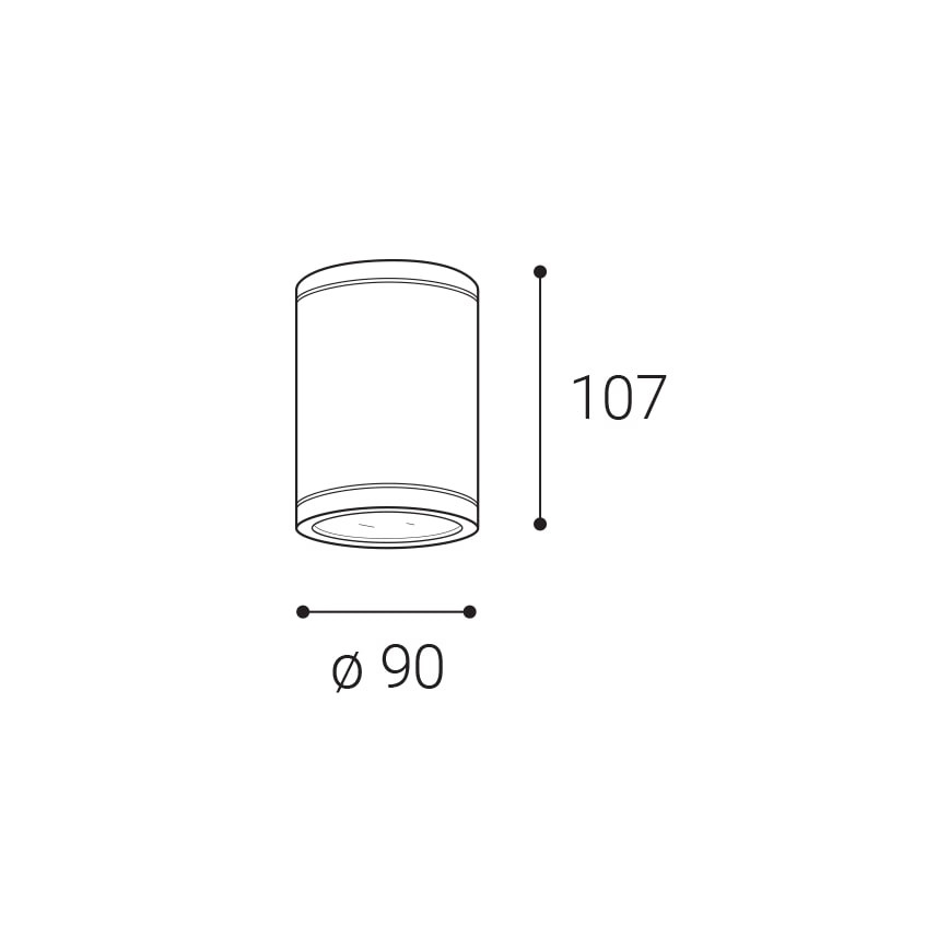 LED2 - LED Utomhus spotlampa TUBO LED/10W/230V IP65 3000K/4000K/5700K svart