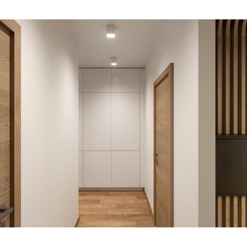 LED2 - LED Utomhus Takbelysning CUBE LED/12W/230V vit