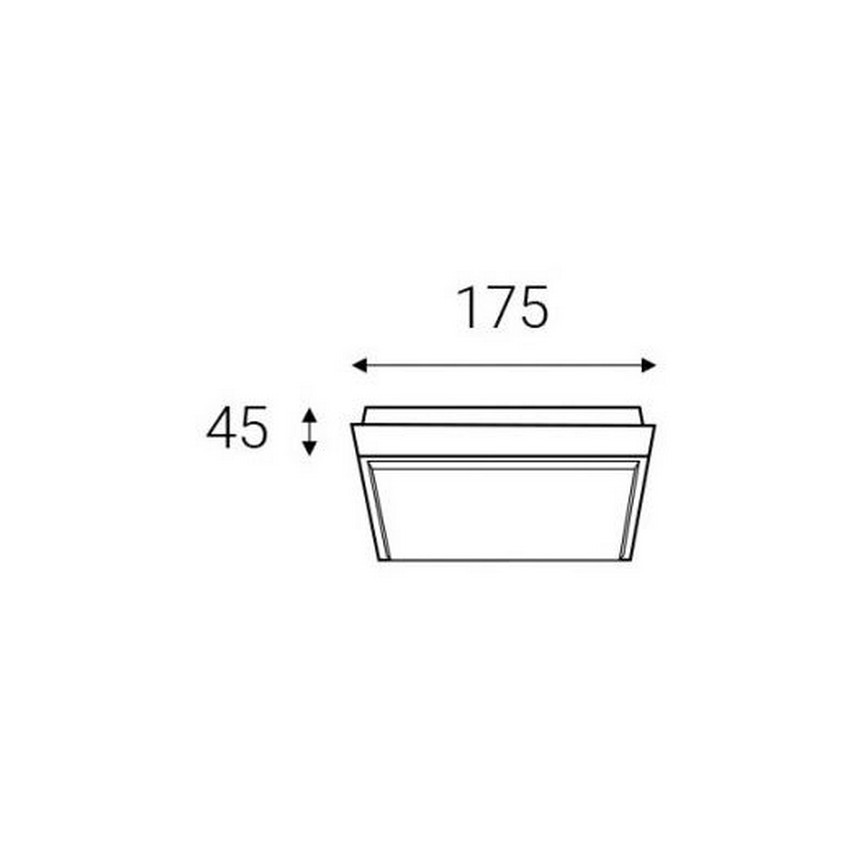 LED2 - LED Utomhus Takbelysning QUADO LED/10W/230V antracit IP54