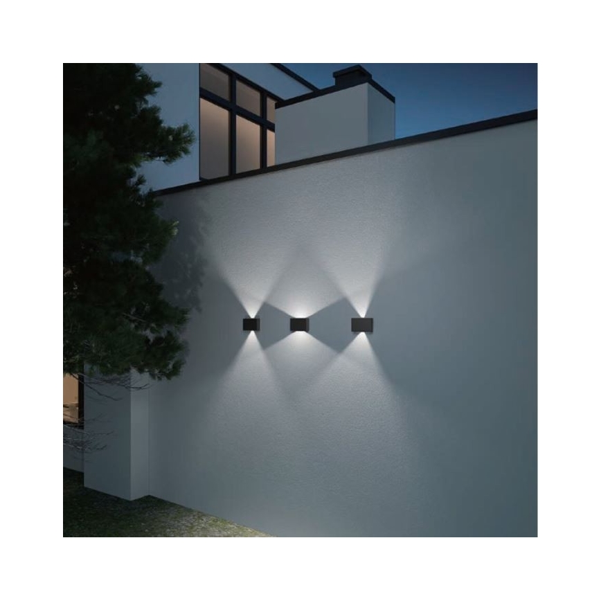 LED2 - LED Utomhus Väggbelysning BLADE 2xLED/12W/230V IP54