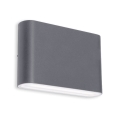 LED2 - LED Utomhus Vägglampa FLAT 2xLED/3W/230V IP65 3000K/4000K/5700K svart