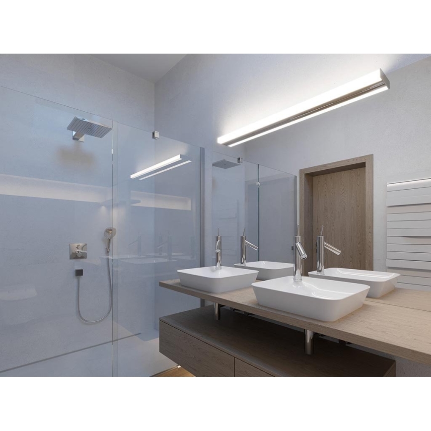 LED2 - LED Vägglampa för badrum QUADRA LED/18W/230V IP44 3000K/4000K