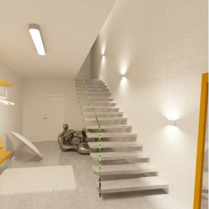 LED2 - LED vägglampa för utomhusbruk FLAT 2xLED/5W/230V IP65