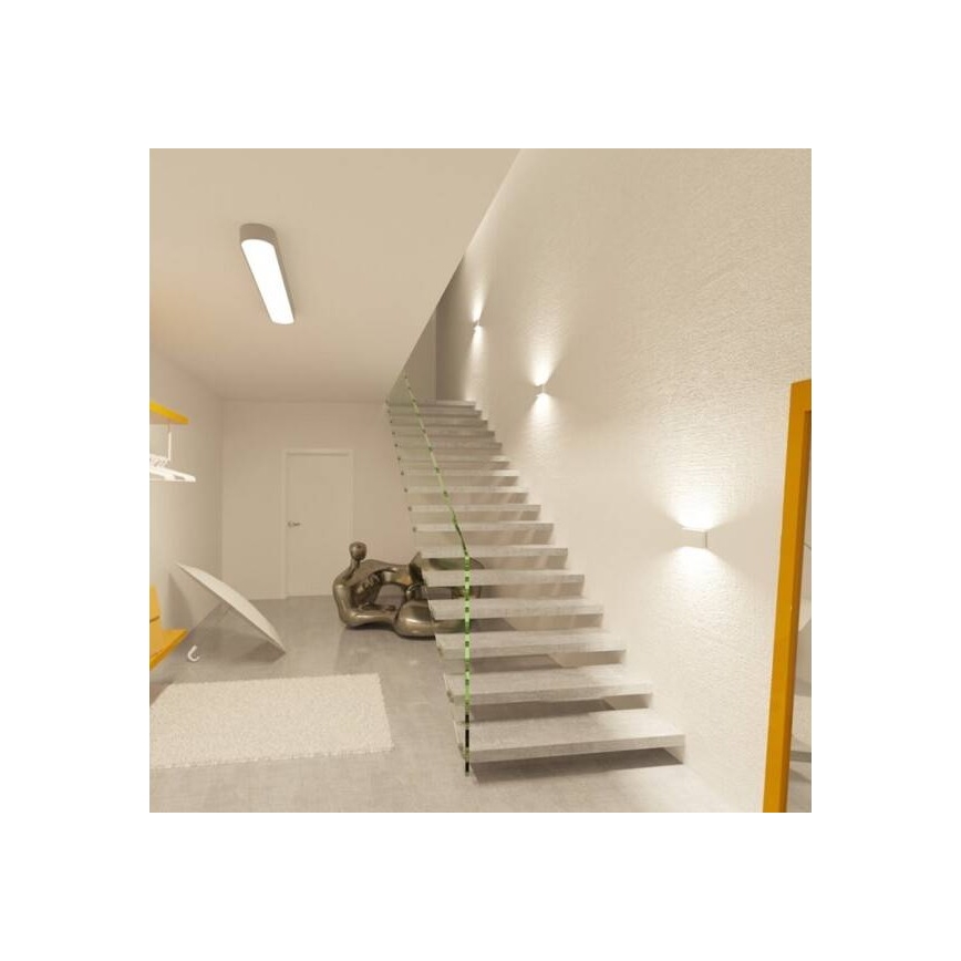 LED2 - LED vägglampa för utomhusbruk FLAT 2xLED/5W/230V IP65