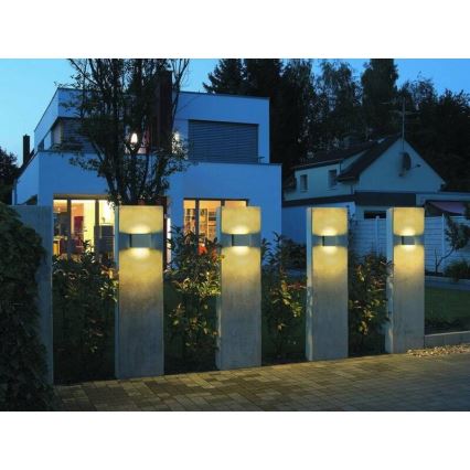 LED2 - LED vägglampa för utomhusbruk FLAT 2xLED/5W/230V IP65