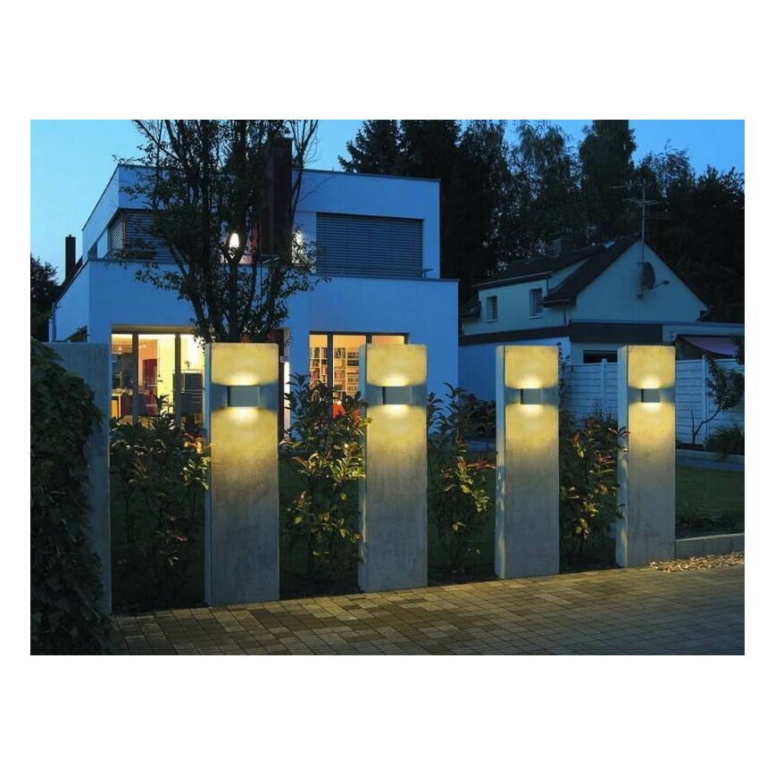 LED2 - LED vägglampa för utomhusbruk FLAT 2xLED/5W/230V IP65