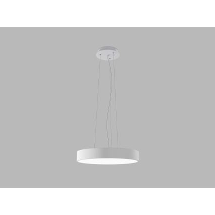 LED2 - MONO SLIM LED-pendellampa med vajer LED/30W/230V 3000K/4000K Ø 40 cm vit