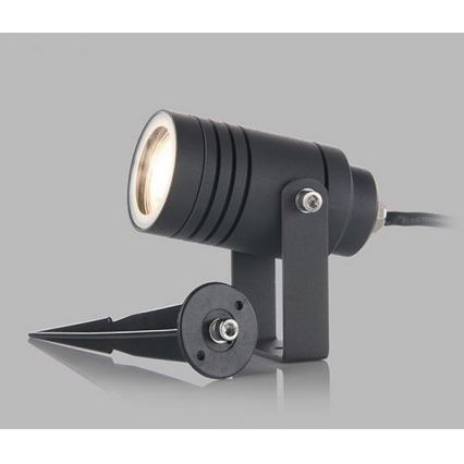 LED2 - Strålkastare NAVY 1xGU10/42W/230V antracit IP54